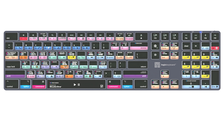  Logickeyboard Studio One TITAN Wireless Backlit Keyboard - Mac 